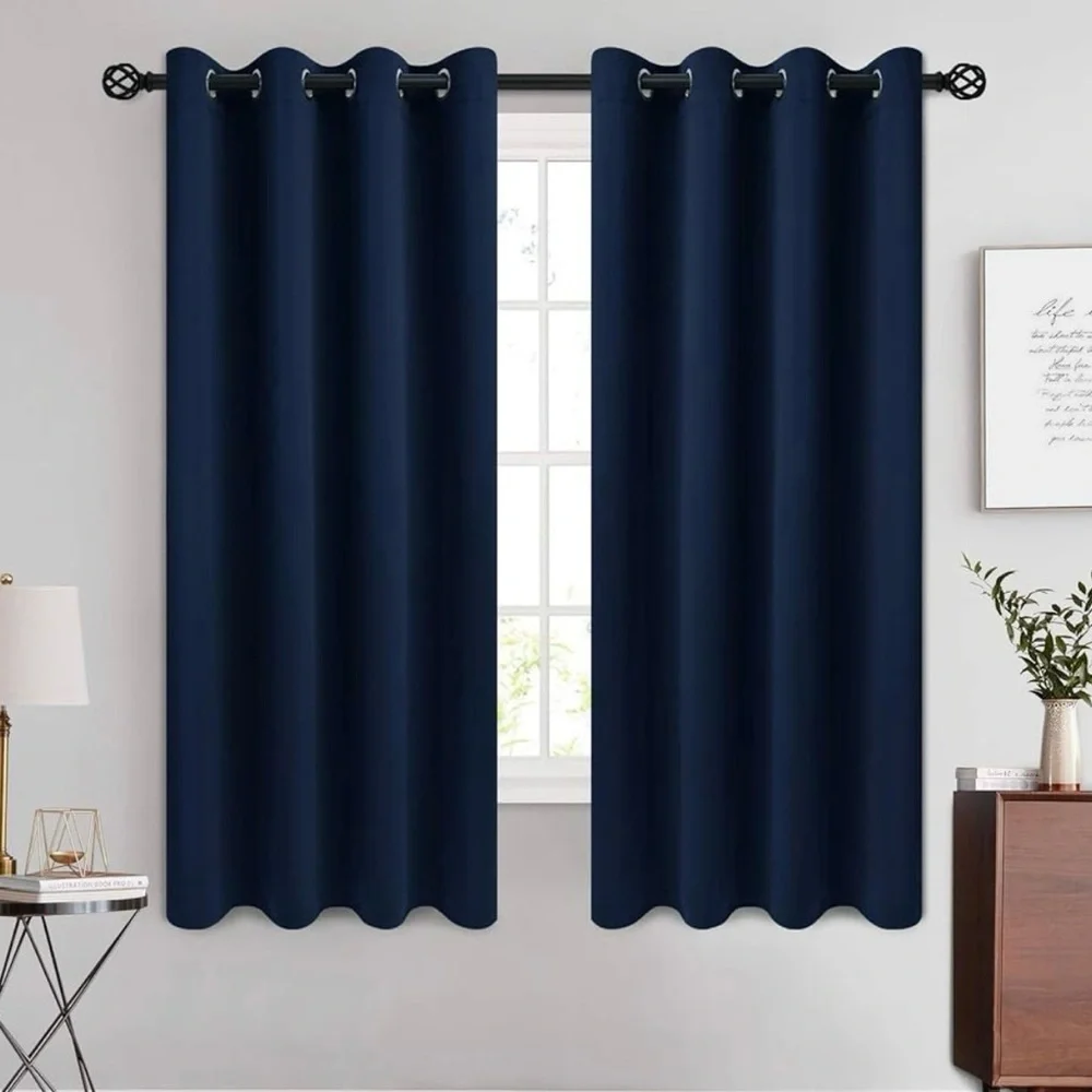 Newport Grommet Window 100 Cotton Solid Curtain Panel 50 X 63